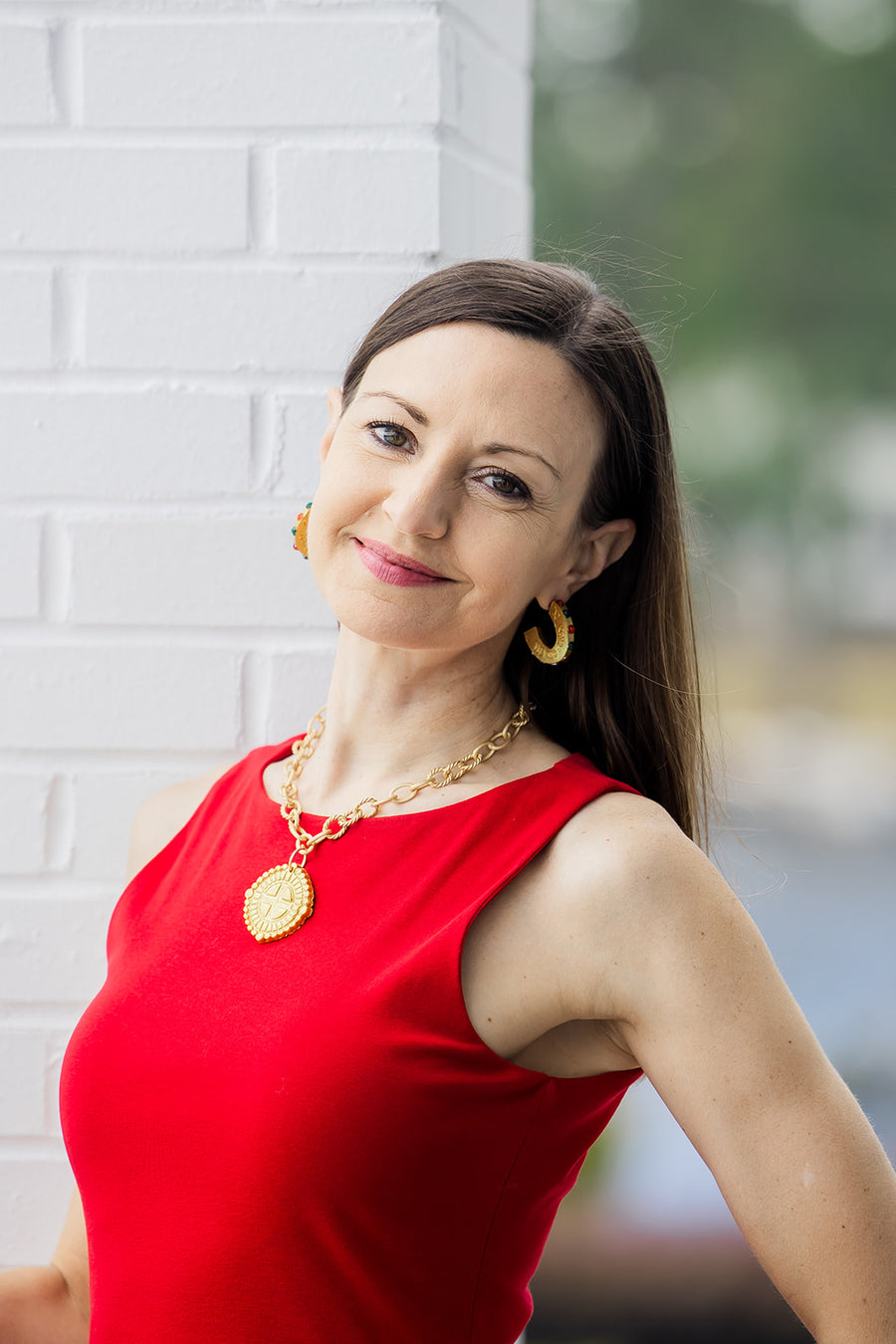 Red and Green Hoops Small