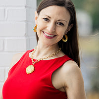 Red and Green Hoops Small