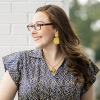 Gold Pyrite Chain with Kait Cross