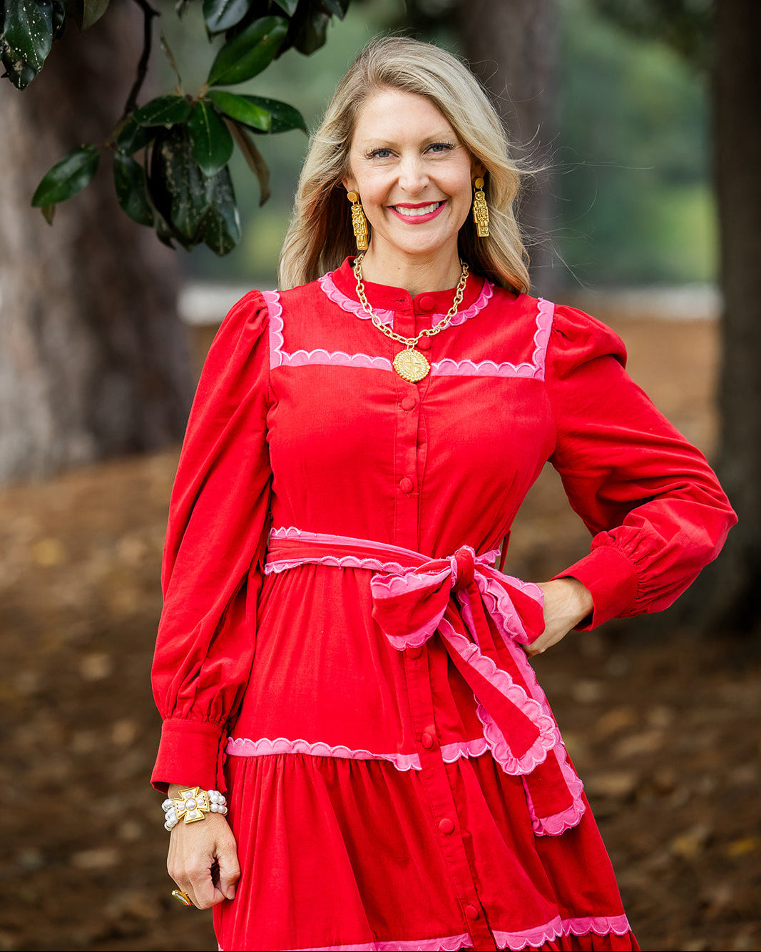 Gold Cable Chain with Annette Cross