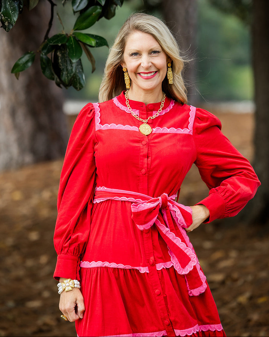 Gold Cable Chain with Annette Cross