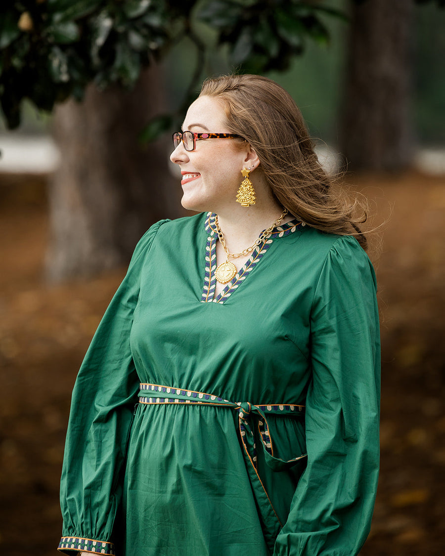 Gold Cable Chain with Annette Cross