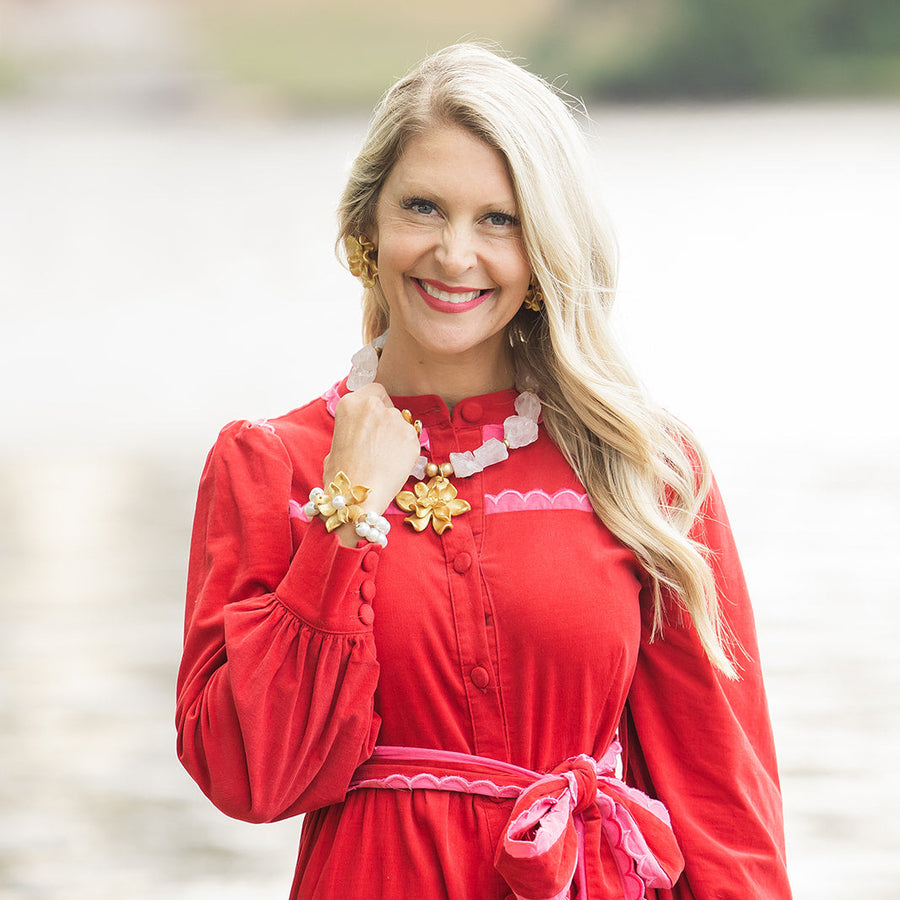 Pearl Double Strand with Magnolia Pearl