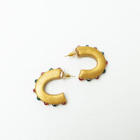 Red and Green Hoops Small