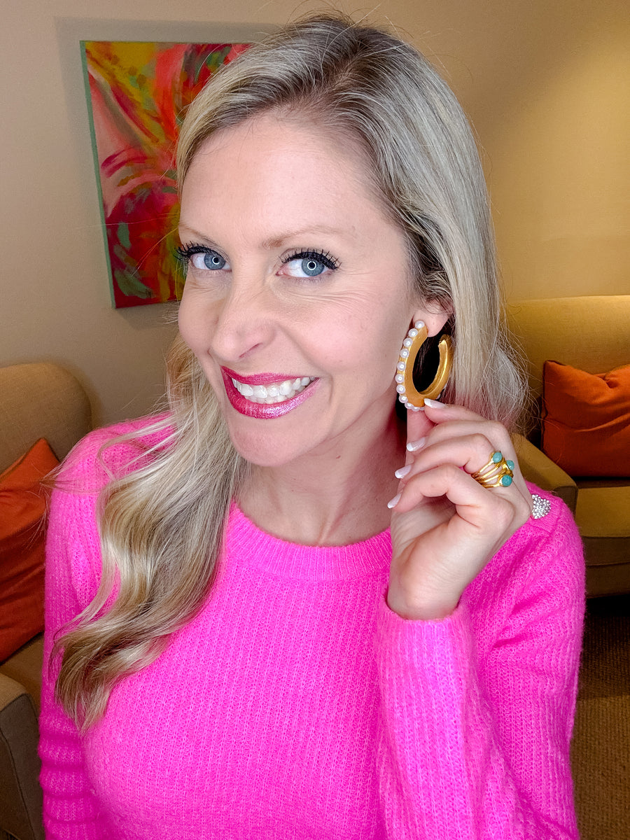 Pearl Hoops