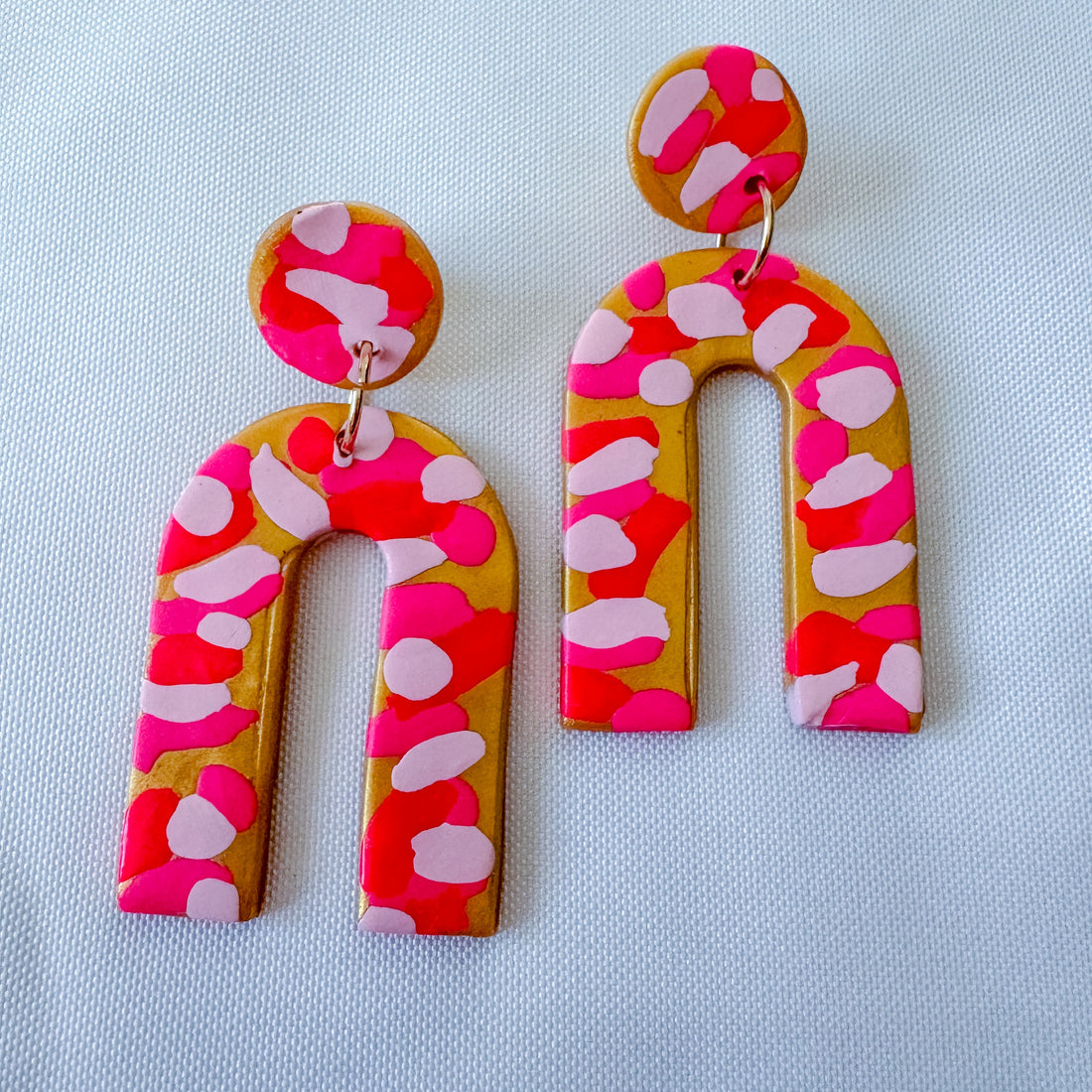Multi Pink Rainbow Dangles