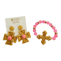 Anna Dangles with Pink Gem