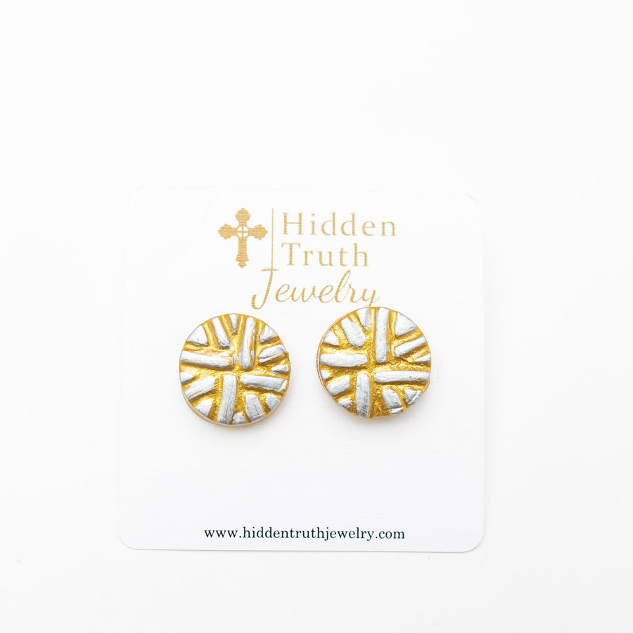 Silver & Gold Louise Studs