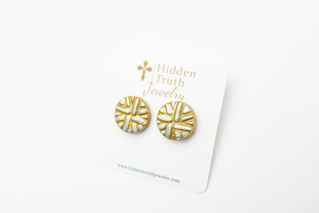 Silver & Gold Louise Studs