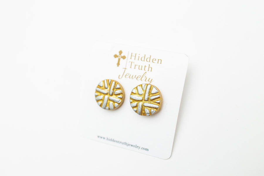 Silver & Gold Louise Studs