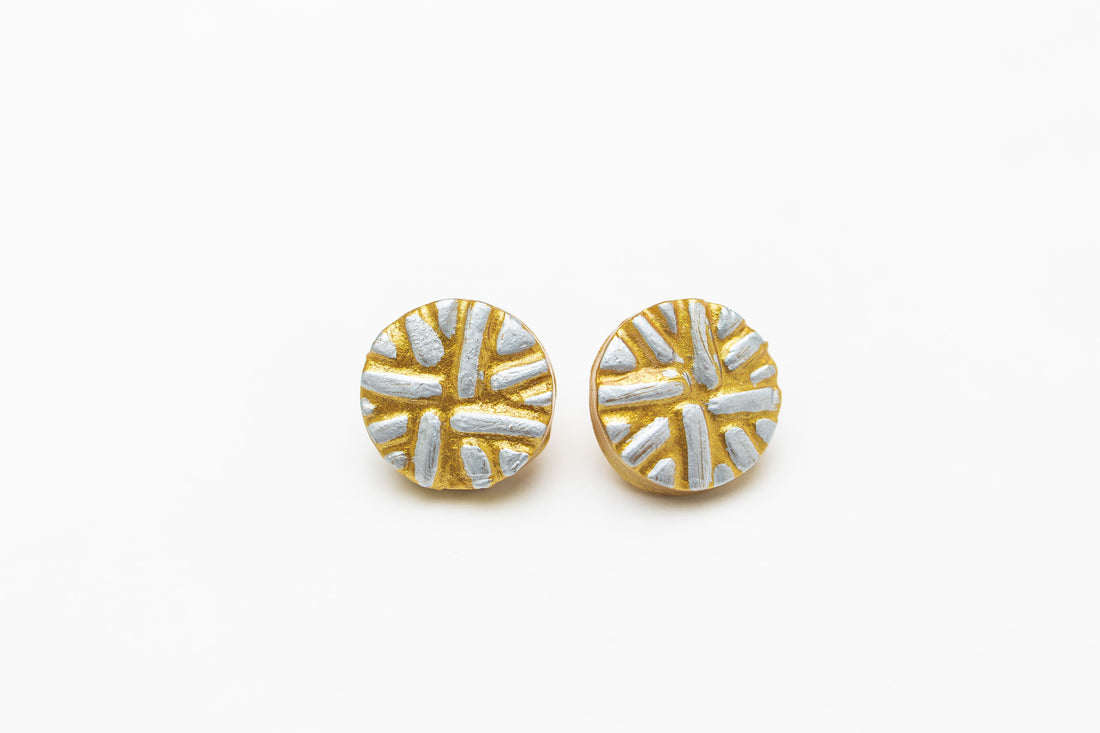 Silver & Gold Louise Studs