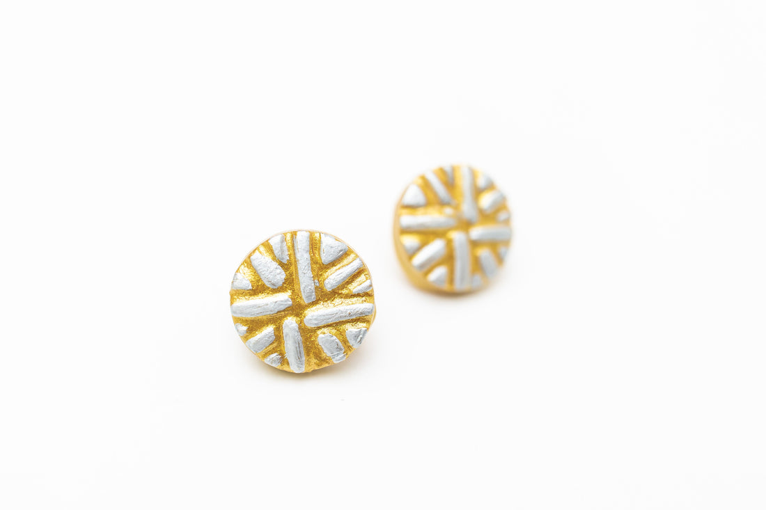 Silver & Gold Louise Studs