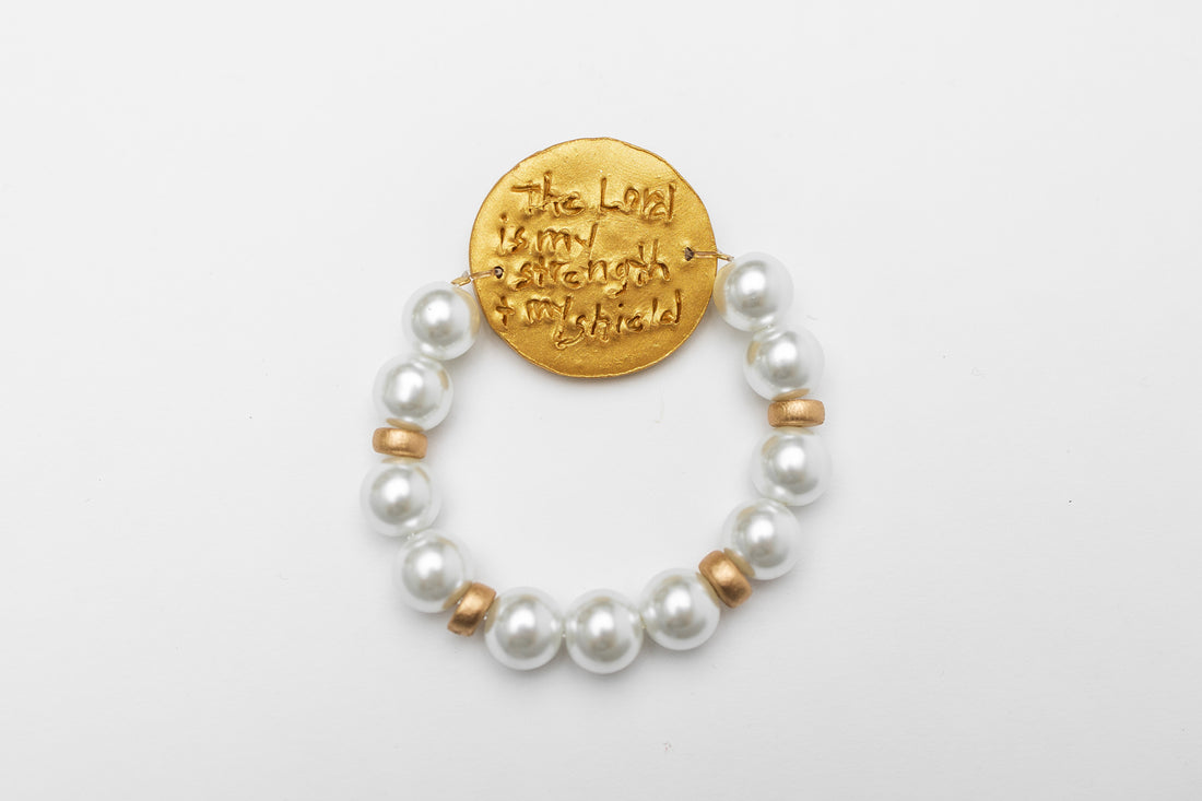 Pearls with Pearl Cross Bracelet