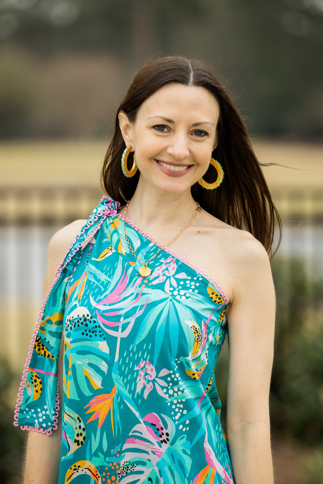 Turquoise Hoops