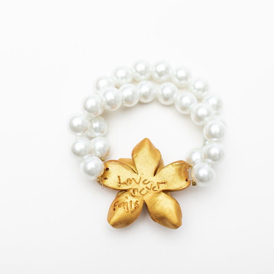 Pearl Double Strand with Magnolia Pearl