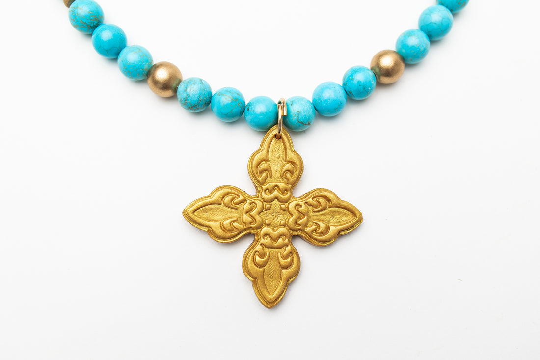 Turquoise Jade with Kait Cross