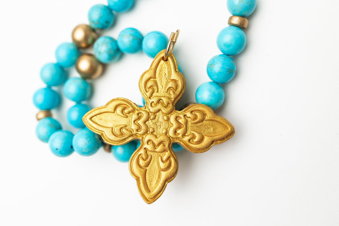 Turquoise Jade with Kait Cross