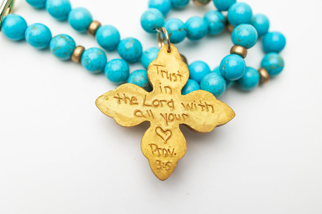 Turquoise Jade with Kait Cross