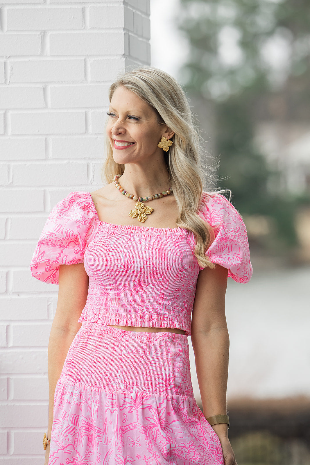 Pink Candy Jade with April Cross