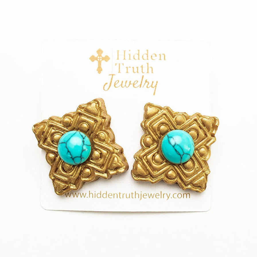 Ellie Turquoise Studs