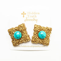 Ellie Turquoise Studs
