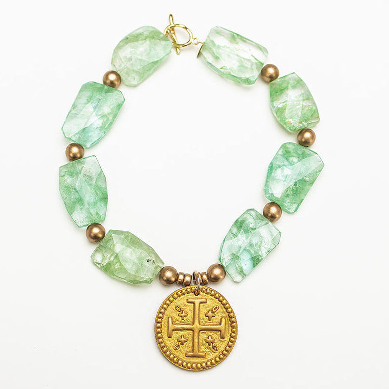 18" Green Swirl Nuggets with Hannah Cross