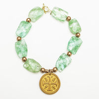 18" Green Swirl Nuggets with Hannah Cross