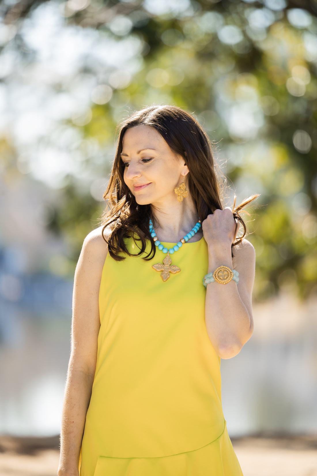 Turquoise Jade with Kait Cross