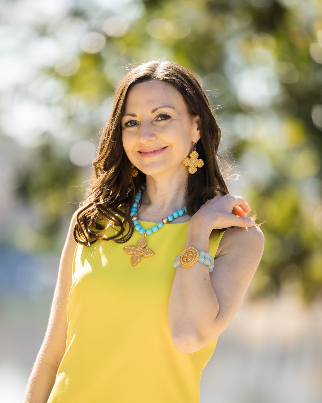 Turquoise Jade with Kait Cross