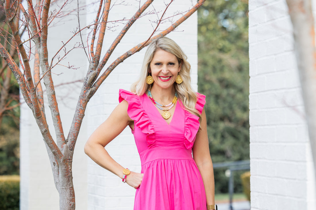 Double Strand Colorblock with Holly Cross – Hidden Truth Jewelry