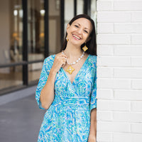 Teardrop Fresh Water Pearls with Ellie Pearl Cross
