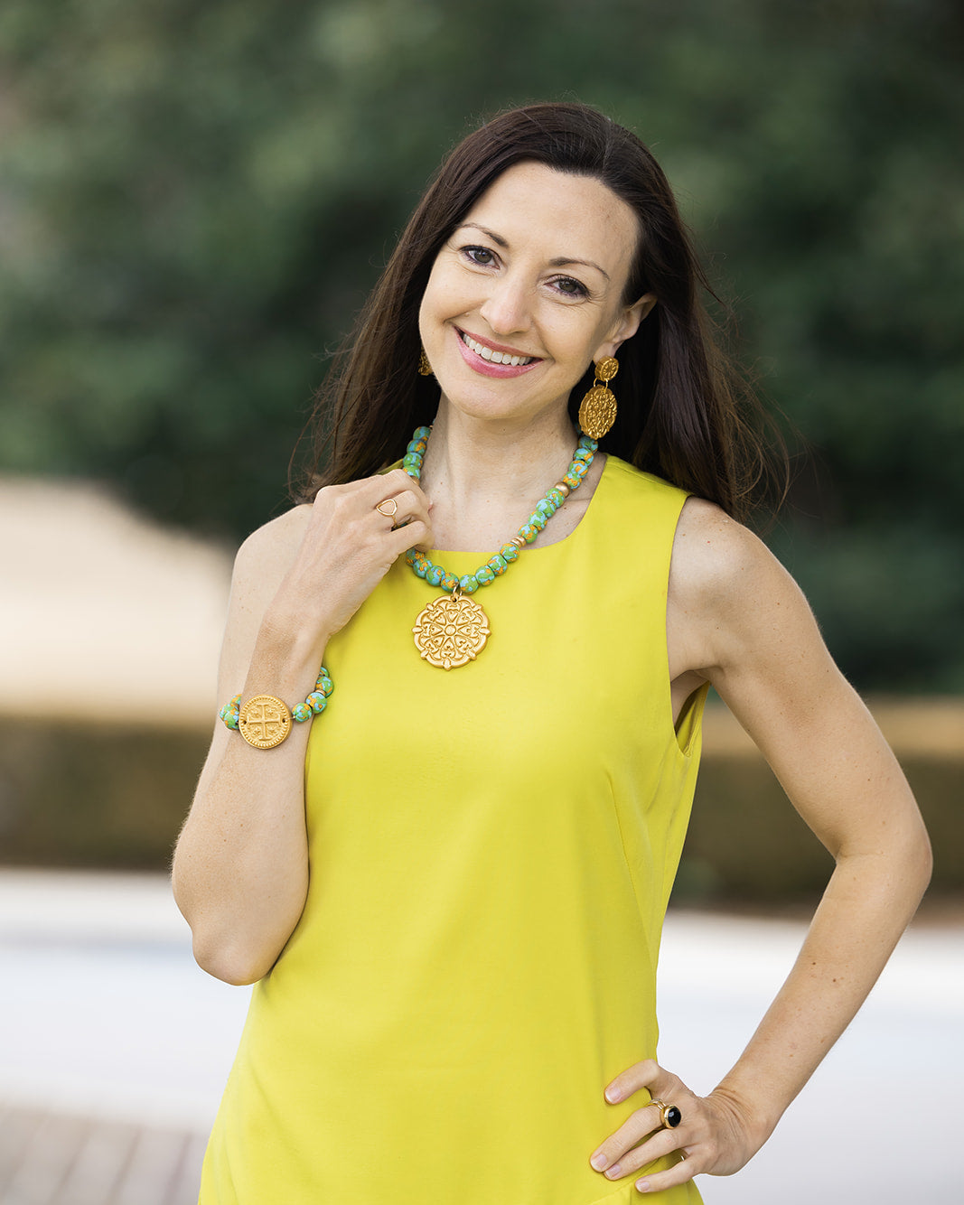 Rainforest Green Glass with Hannah Cross
