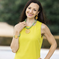 Rainforest Green Glass with Hannah Cross