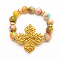 Pink Candy Jade with April Cross