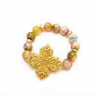 Pink Candy Jade with April Cross