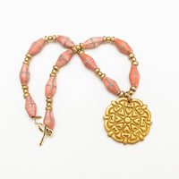 18" Pink Cross Glass with Ruth Cross