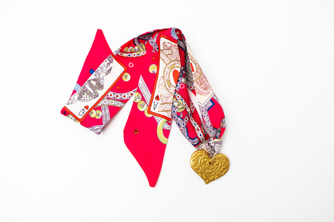 Pink Heart Scarf