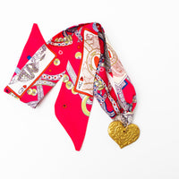 Pink Heart Scarf