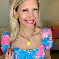 18" gold chain with Hannah