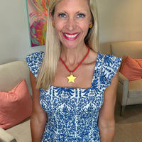Red Rope Star Medallion