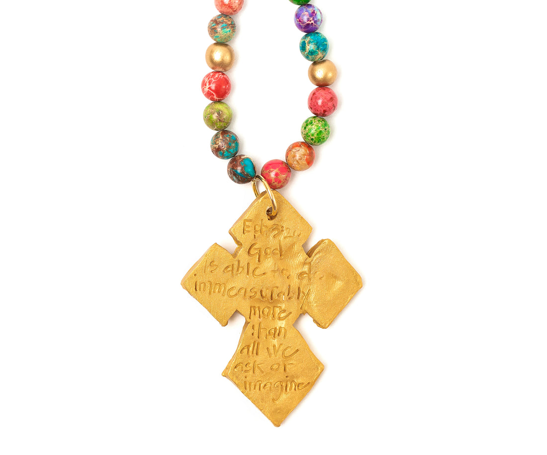 Multi-colored Sea Jasper with Amy Cross