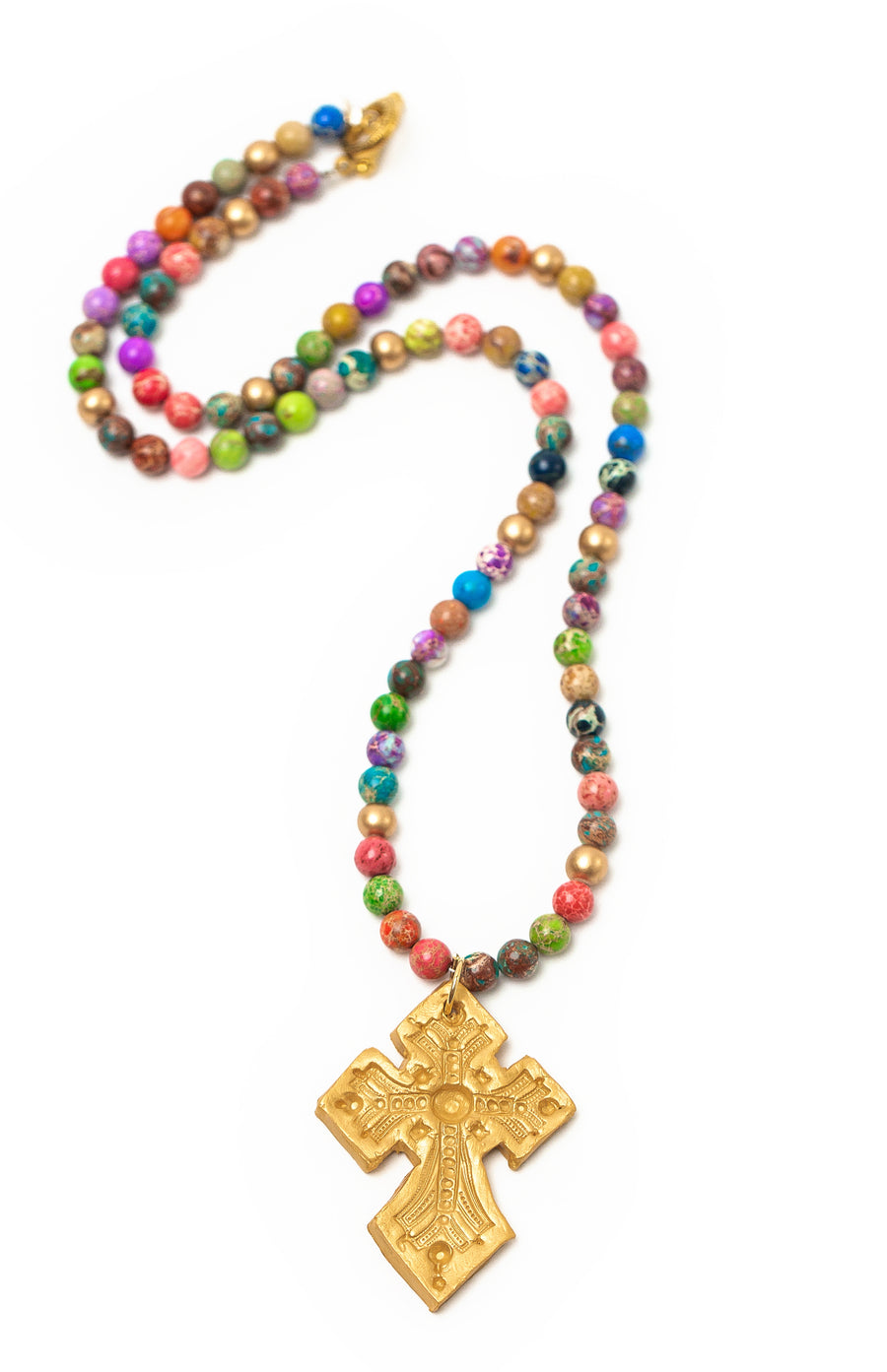 Multi-colored Sea Jasper with Amy Cross