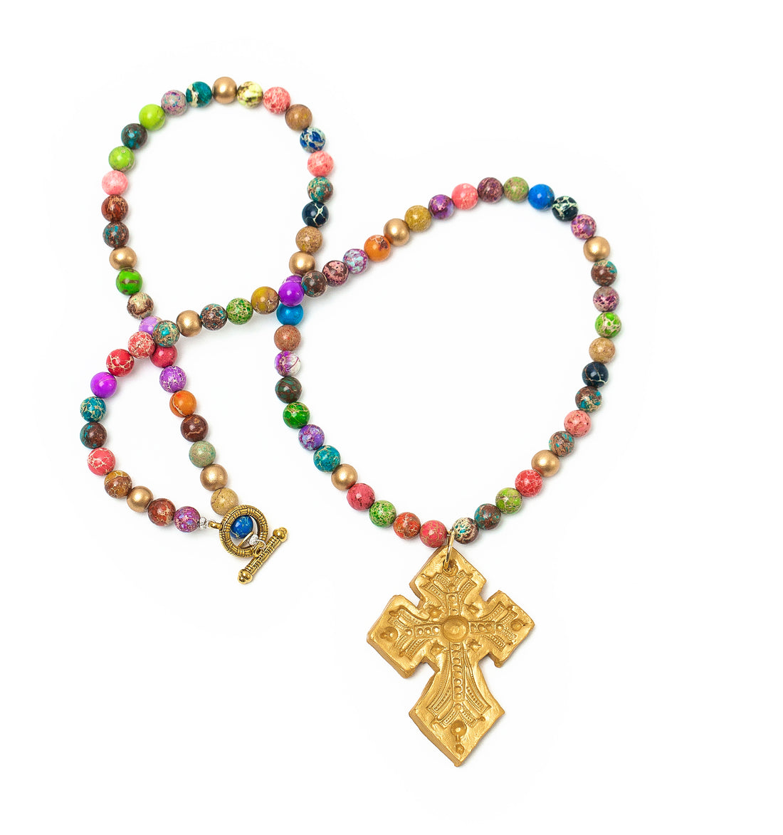 Multi-colored Sea Jasper with Amy Cross