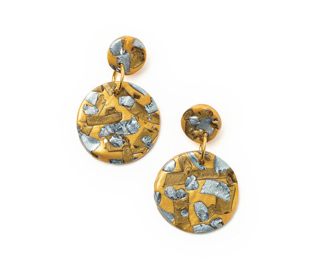 Gold, Silver & Bronze Double Dangles
