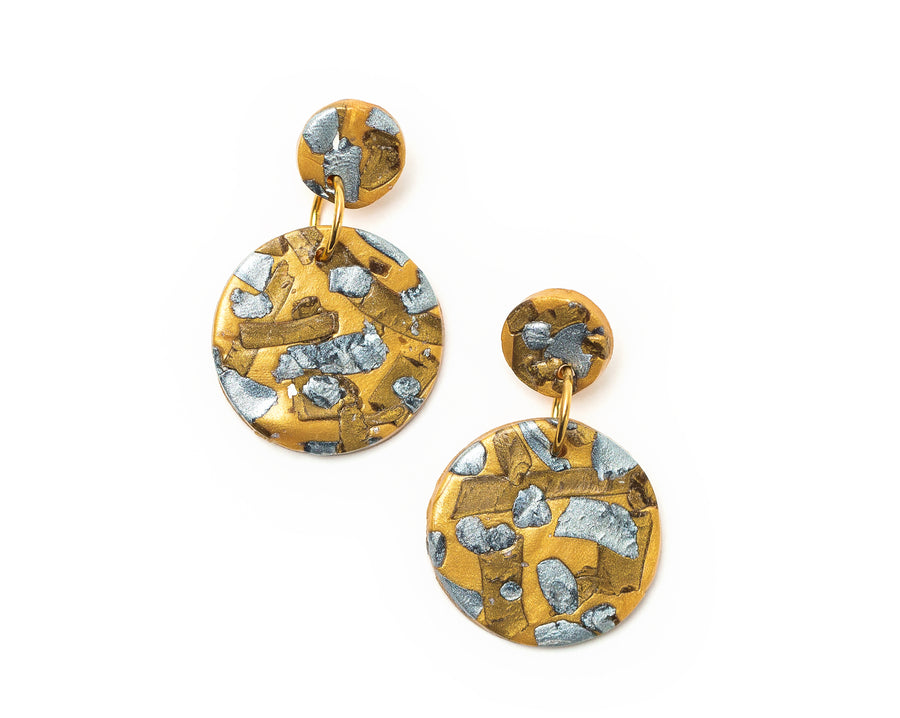 Gold, Silver & Bronze Double Dangles