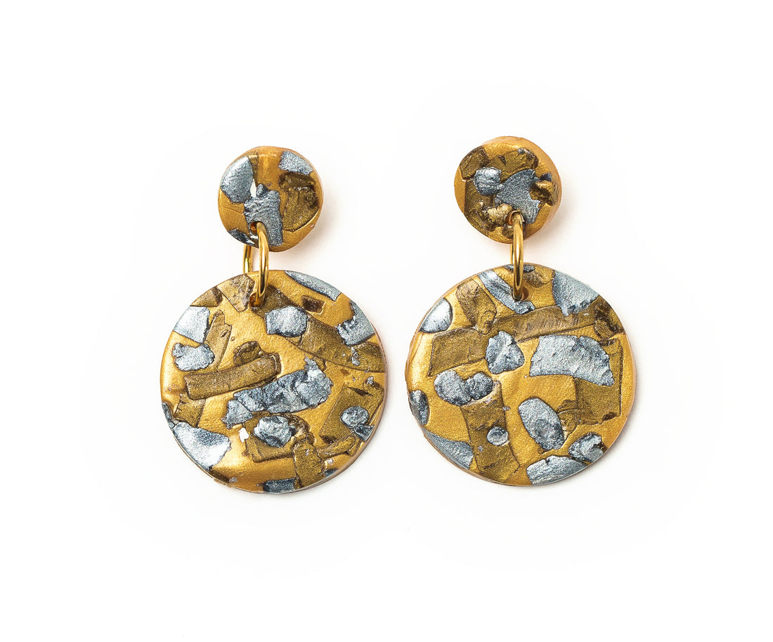 Gold, Silver & Bronze Double Dangles