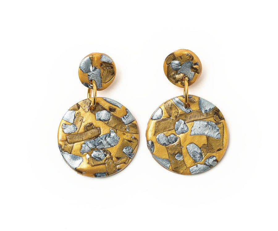 Gold, Silver & Bronze Double Dangles