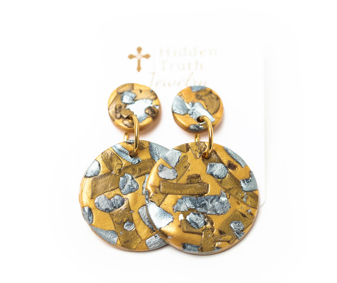 Gold, Silver & Bronze Double Dangles