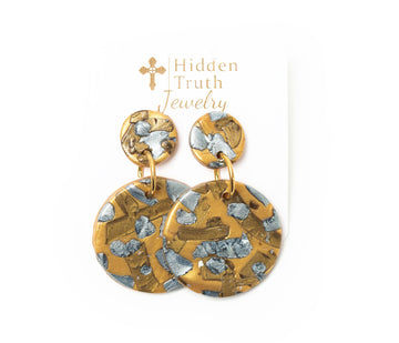 Gold, Silver & Bronze Double Dangles
