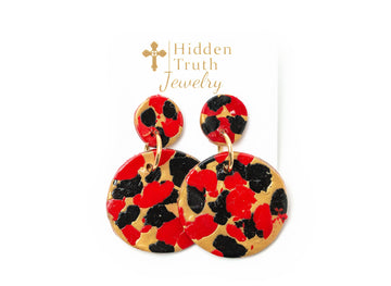 Red & Black Double Dangles